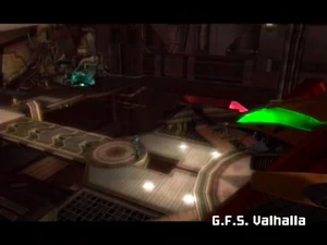  прибывает на G. F. S. Valhalla.