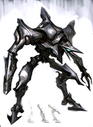 Space Pirate concept art in Metroid Prime 2: Echoes