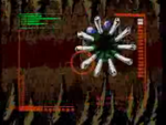 Первый вид Гоурона из забрала от первого лица в рекламе Metroid II: Return of Samus.
