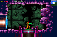 The entrance to Ridley's Hideout in Zero Mission