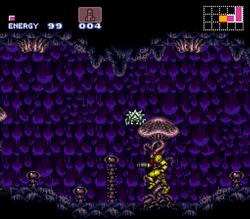 Fungal hall Super Metroid