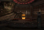 Samus about to enter the elevator hologram in Echoes.