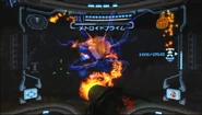 Flamethrowerwii.png (208 KB) Samus uses the Flamethrower on Metroid Prime's core essence (to no avail).
