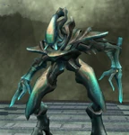 Внешний вид Рундаса в прототипе игры Metroid Prime 3: Corruption 2006 года. Единственным существенным отличием от его финальной версии является желтоватый оттенок его доспехов.