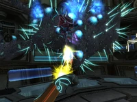 Metroid Hatcher try and rip off a tentacle!