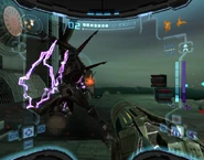 Pirate Commando Stun.png (469 KB) A Pirate Commando covered with electrical energy from the Annihilator Beam (via Sequence Breaking) while another Pirate has its shield active.