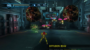 Samus engages the Reos.