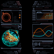 Scan images of the Pirate Homeworld from the Space Pirate Creatures section of the Logbook.