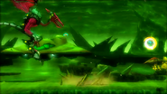 Proteus Ridley causing waves of spiked rocks after putting his tail in the ground during Phase 2