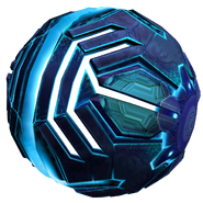The in-game model of the fully corrupted PED's Morph Ball.