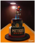 Metroid Dread cake (photo from David Bolaños Gallardo).[141]