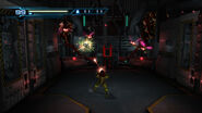 Samus battles a Reo Hive in order to reactivate the Ship's main power in the System Management room.