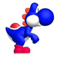 Blue YoshiSMWWii