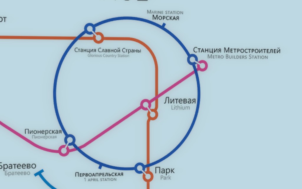 Карта для метростроя