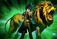 Kyoya and Leone roaring