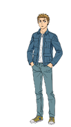 Kakeru's design in the anime