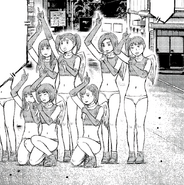 ?, Mami, Moe, Ren, Marie, ?, Kyoko, ?