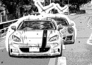 The GR86 defending 14th place from Jackson's 911 in Chapter 234