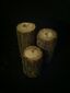 Wooden Candle Set