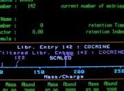 Computer readout of synthetic cocaine