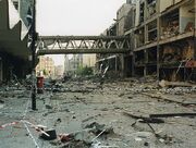 The IRA bombing of Manchester in 1996