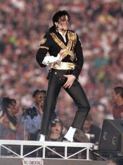 Jackson performing for the  (January 31, 1993).