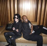 Jackson and "Big Boy" at the Palms Recording Studio (2008)