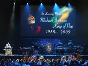 Pastor Lucious Smith gives opening remarks at the Michael Jackson memorial service in the Staples Center, Tuesday, July 7, 2009, in Los Angeles