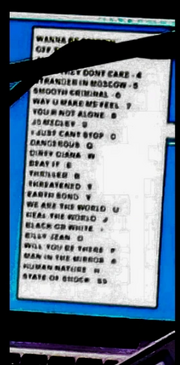 Early setlist