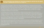 "Do you ever read fan critiques of the Estate’s projects? How do you feel about the fans’ commenting on the Estate projects?" post on the 