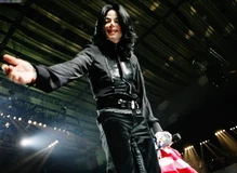 Jackson while performing "We Are the World"