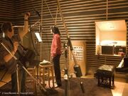 Jackson at Metropolis Studios, London recording "" (October 7, 2005)
