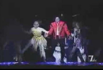 Thriller live in munic with the classic red jacket