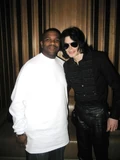 Jackson with radio personality "Fuzzy" at the Palms Recording Studio (2008)