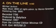 Info on "On the Line" (The Ultimate Collection booklet)[2]
