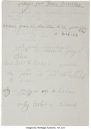 "A Baby Smiles" lyrics