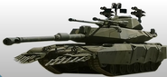 As a Modified General Dynamics M1A1 Abrams Tank