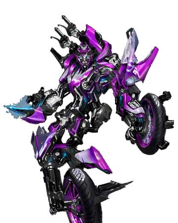 purple motorcycle transformer