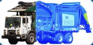 White Junkheap as the front half of MACK TerraPro Waste Management Garbage Truck