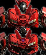 Swindle as Autobot (top picture) and as Decepticon (bottom picture).