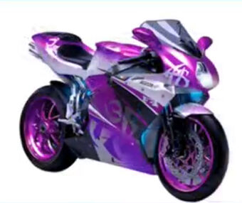 purple motorcycle transformer