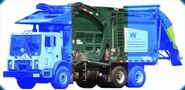 Green Junkheap as the middle half of MACK TerraPro Waste Management Garbage Truck