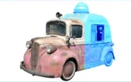 Skids as the front half of Dodge Ice Cream Truck