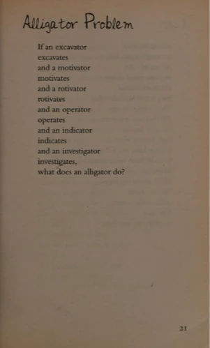 Alligator Problem Plumtopia The Michael Rosen Wiki Fandom