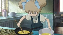 Hana cooking for her Foster Family