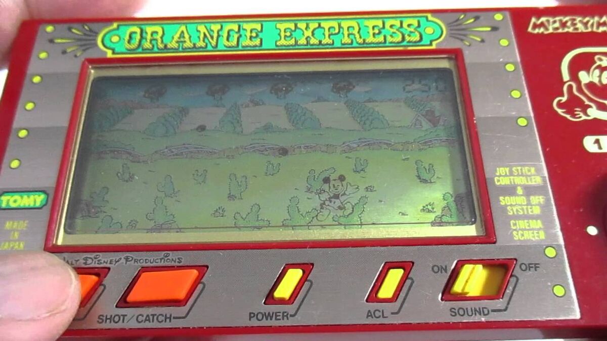 TOMY LSI Electronics - Mickey Mouse “Orange Express” 1990