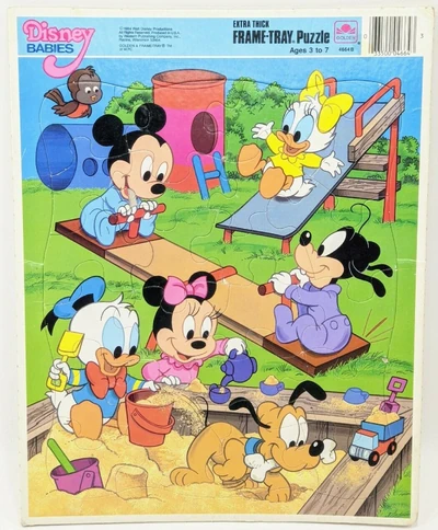 ★Disney Babyページ★ Disney Babies - Playground (Golden Frame-Tray puzzle) | Mickey and