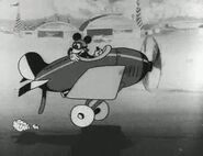 Mickey takes to air