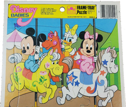 Vintage Disney Minnie N' Me Tray Puzzle, 90s Disney Toy, Minnie Mouse &  Daisy Duck, Vintage Frame Tray Puzzle, Preschool Toy, Golden Books 