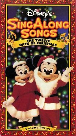 DisneysTwelveDaysOfChristmasSingAlong VHS 1993